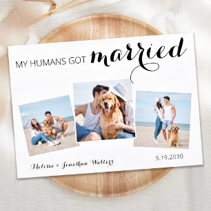 Reserva La Fecha Personalizado Collage de fotos Mascota Perro Boda 