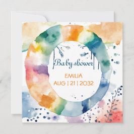 Reserva La Fecha Personalizado de Boho Baby Shower Neutral Bebé Boh