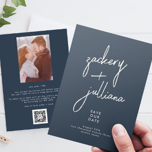 Reserva La Fecha Personalizado de fotografía de estilo Editable Nav