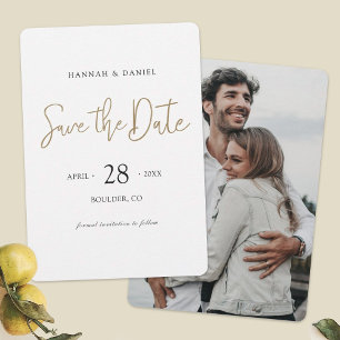 Reserva La Fecha Personalizado de Moda simple foto