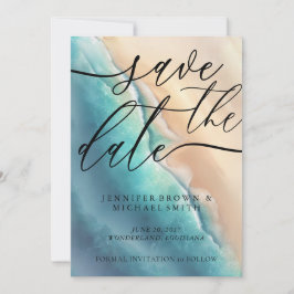 Reserva La Fecha Personalizado de Ocean Beach Signature