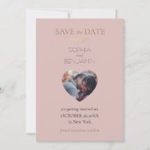 Personalizado Foto Moderno Boda Simple Y Minimalis