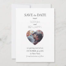 Personalizado Foto Moderno Boda Simple Y Minimalis