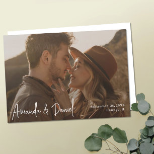 Reserva La Fecha Personalizado fotográfico moderno simple Guardar l