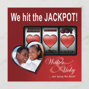 Reserva La Fecha Personalizado Jackpot Las Vegas Save the Date