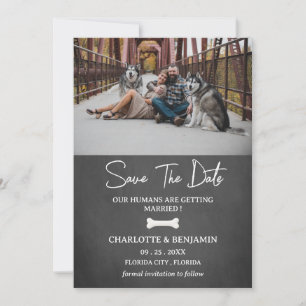 Reserva La Fecha Personalizado Photo Dog Tema moderno