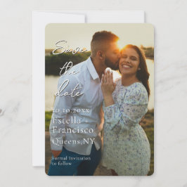 Reserva La Fecha Personalizado romántico Foto Guardar la fecha