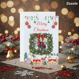 Reserva La Fecha Personalized Family Christmas Photo Card