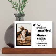 Photo Template QR Code Save the Date