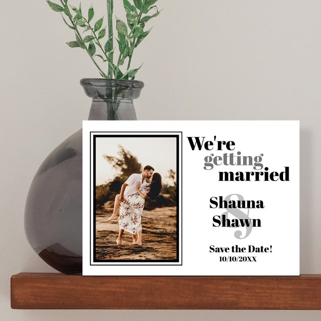 Reserva La Fecha Photo Template QR Code Save the Date (Subido por el creador)