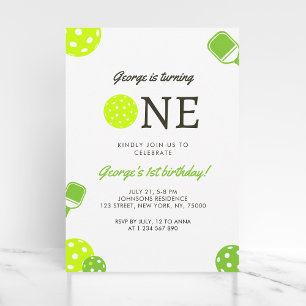 Reserva La Fecha Pickleball Ball Paddle Tema Deportivo Primer cumpl