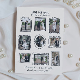 Reserva La Fecha Picture Frames Hand Drawn Save The Date Card