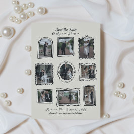 Reserva La Fecha Picture Frames Hand Drawn Save The Date Card
