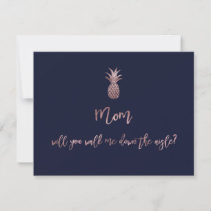 Reserva La Fecha Piñas de oro rosa mamá, ¿me llevarás...?