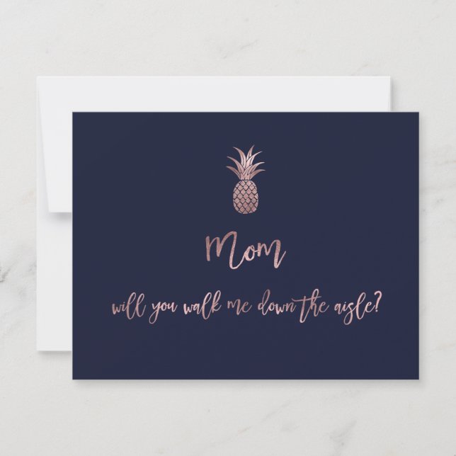 Reserva La Fecha Piñas de oro rosa mamá, ¿me llevarás...? (Anverso)