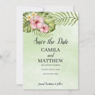 Reserva La Fecha Pink Hibiscus