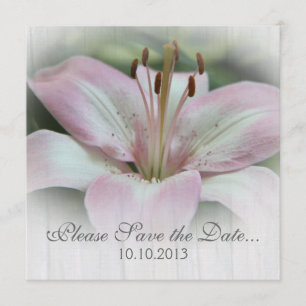 Reserva La Fecha Pink Lily Save-the date