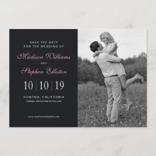 Reserva La Fecha Pink Rose Floral Watercolor - Save the Date