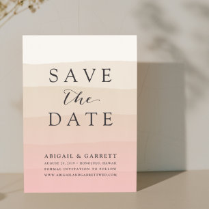 Reserva La Fecha Pink Sand Save the Date Card