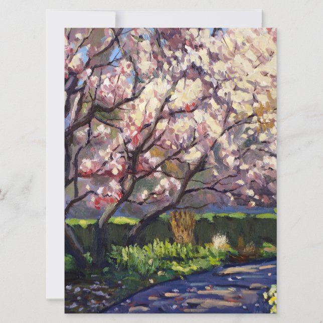 Reserva La Fecha Pintura de manzanos en flor (Anverso)