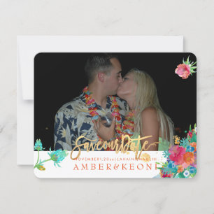 Reserva La Fecha PixDezines Acuarela floral/Pensamientos/guarda nue