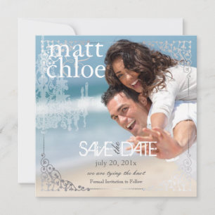 Reserva La Fecha PixDezines Chadelier+Filigree/save date