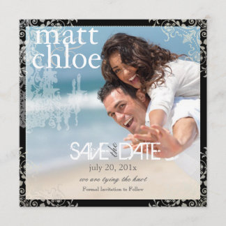 Reserva La Fecha PixDezines Chadelier+Filigree/save date/diy color