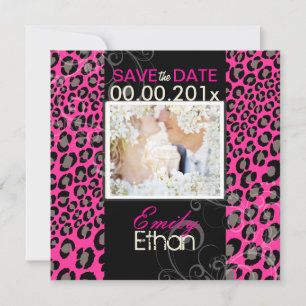 Reserva La Fecha PixDezines DIY color/Leopard, foto fecha de guarda