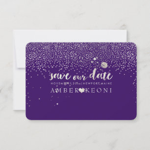 Reserva La Fecha PixDezines Faux Silver/Save Date/DIY Color