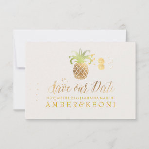Reserva La Fecha PixDezines Golden Pineapple/guardar nuestra fecha