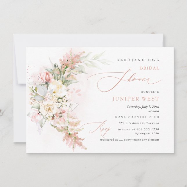 Reserva La Fecha PixDezines H2 Blush Alabaster Rosas Desayuno de No (Anverso)