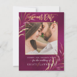 Reserva La Fecha PixDezines Palmas de Borgoña/Foto para guardar nue