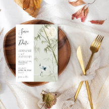 Planta de grúa y bambú