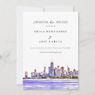 Reserva La Fecha Planta de Skyline de Chicago: ¡Apartar la fecha! T