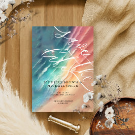 Reserva La Fecha Playa de color rosa azul océano acuático verano el