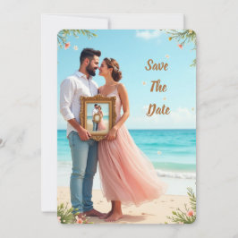 Reserva La Fecha Playa de inspiración vintage para salvar la fecha