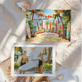 Reserva La Fecha Playa Retro | Aloha Tropical Boda