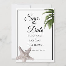 Playa Tropical Palm Tree Starfish Moderno