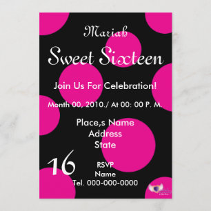 Reserva La Fecha Polka Dots Paradise Sweet 16-Personalizar