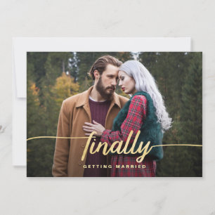 Reserva La Fecha Por Fin Casarse Con Una Foto Graciosa Ahorra La Fe