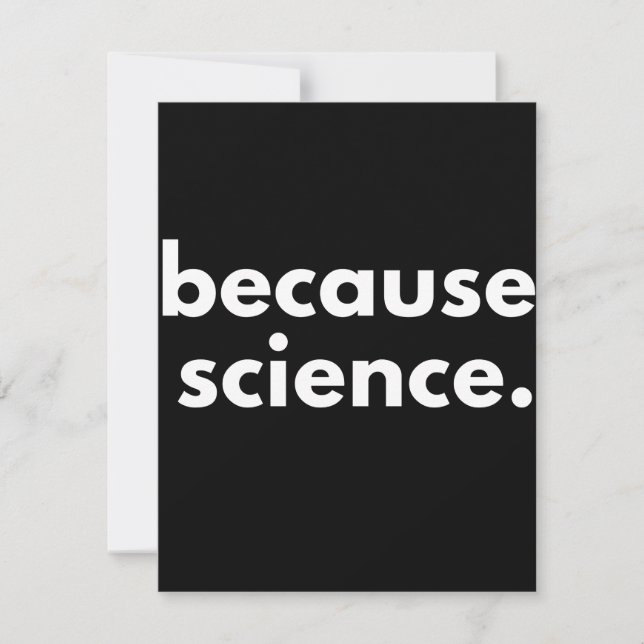 Reserva La Fecha Porque la ciencia (Anverso)