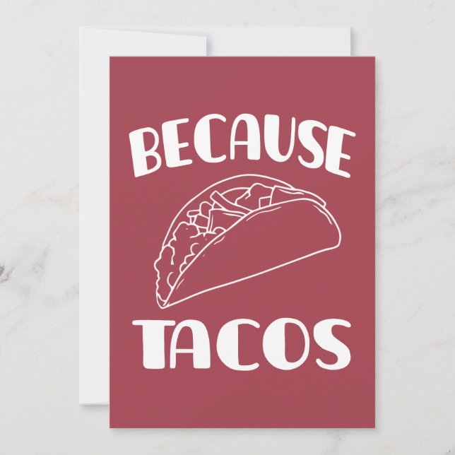 Reserva La Fecha Porque Tacos       (Anverso)