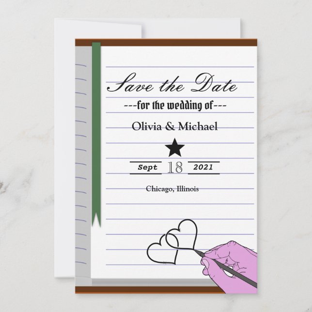 Reserva La Fecha Portátil (Anverso)