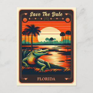 Reserva la fecha   Postal de invitación de Florida