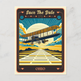 Reserva la fecha | Postal de invitación de Ohio
