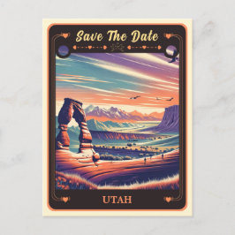 Reserva la fecha | Postal de invitación de Utah
