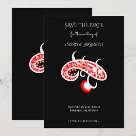 Reserva La Fecha Póster de arte vectorial floral – Diseño de flores