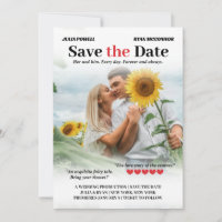 Poster Romcom personalizado Foto Guardar fecha