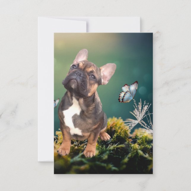 Reserva La Fecha Postkarte französische  Bulldogge  (Anverso)