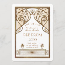 Pre Prom Junior, Gran Gatsby, Oro, Blanco